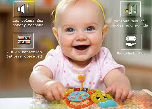 Baby Musical Piano Toy for 12-18 Months Educational Keyboard with Lights & Sounds Early Learning Toy for Boys & Girls Green