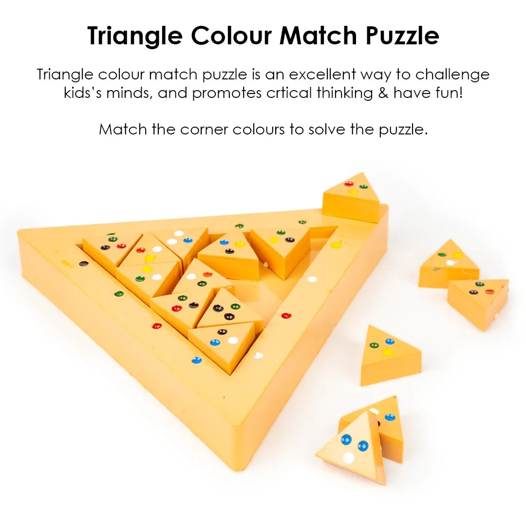 Ratna’s Triangle Colour Match Puzzle – Challenging & Fun Brain Teaser for Ages 5 to 99