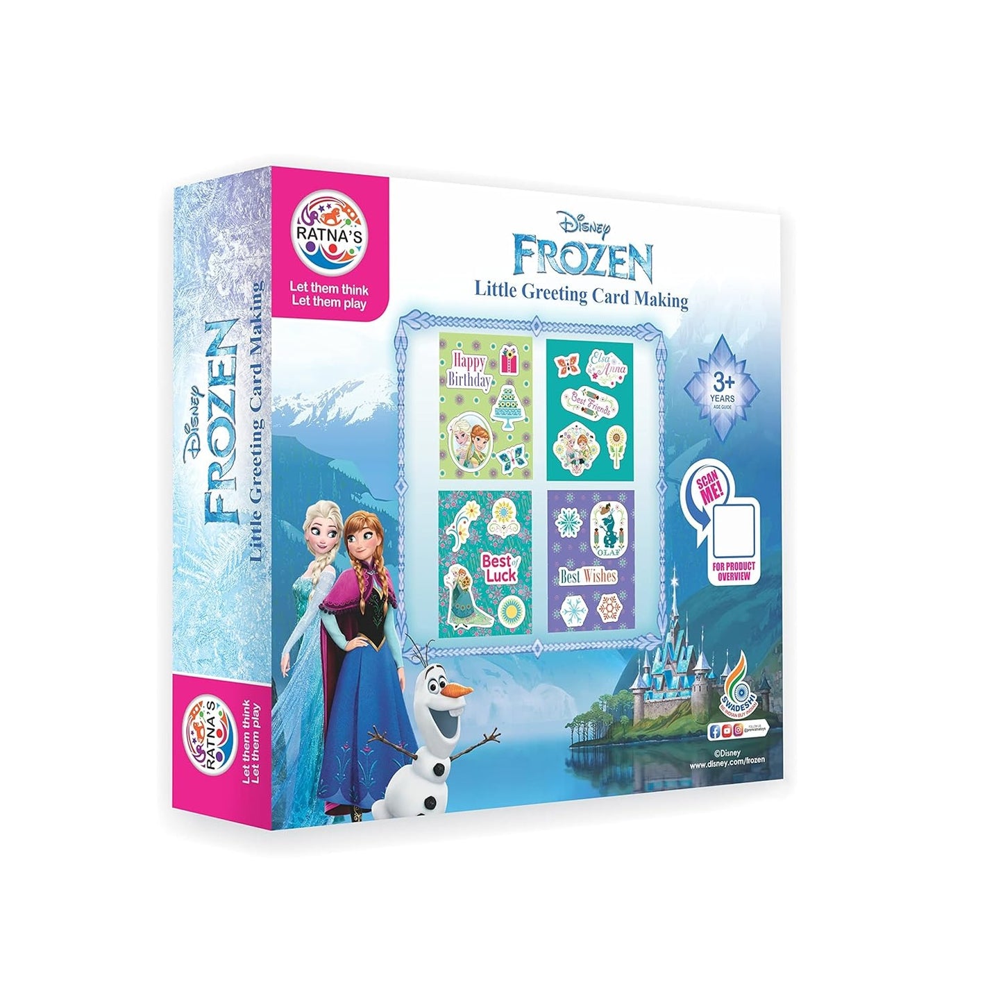 Ratna’s Frozen Themed DIY Greeting Card Making Kit – Creative Art & Craft Fun for Kids