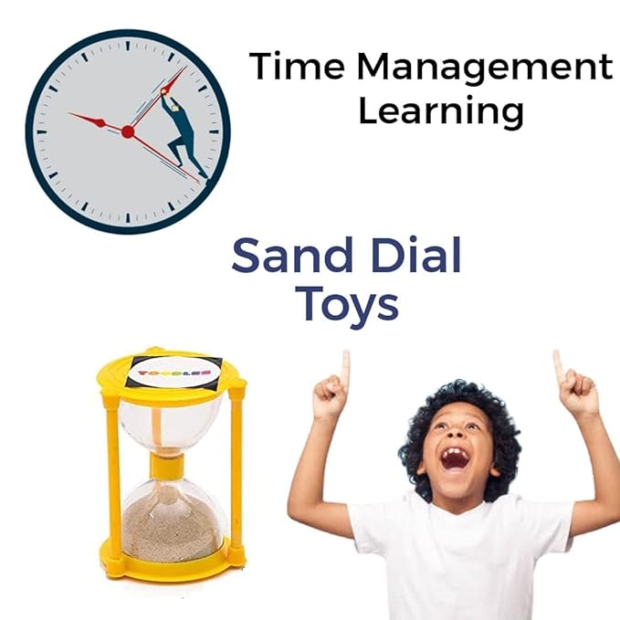 Multicolor Learnings Sand Dial Timer – Fun Hourglass Game for Kids