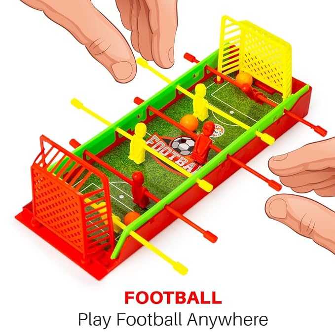 Ratna’s Mini Football Fingerboard Game – Pocket Foosball Set for Kids 5+