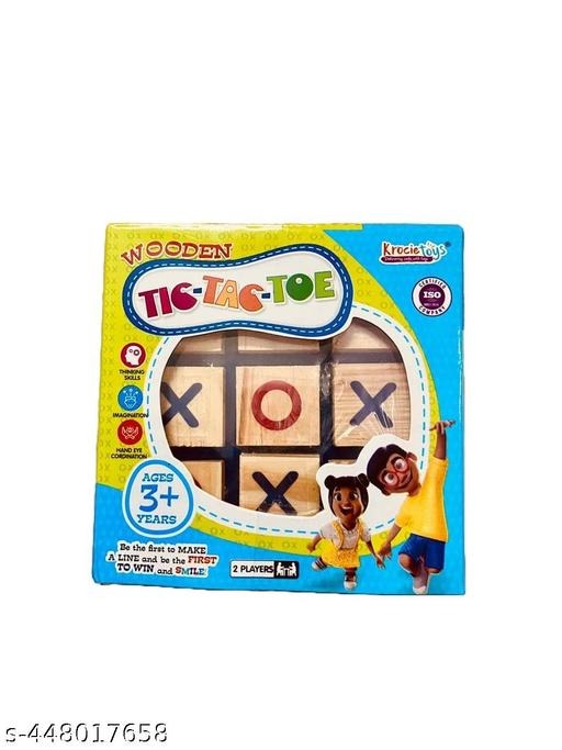 Wooden Tic Tac Toe – Classic Fun with a Natural, Elegant Touch