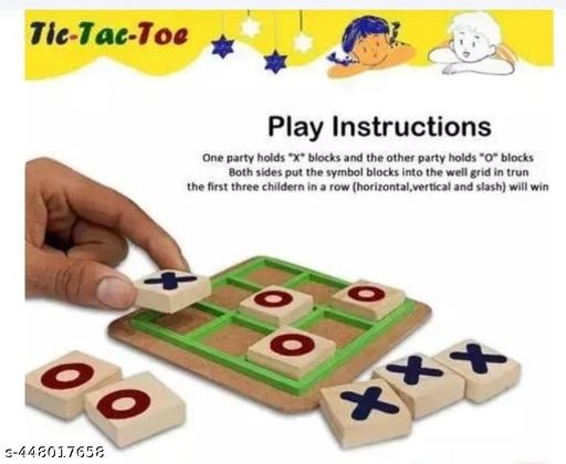 Wooden Tic Tac Toe – Classic Fun with a Natural, Elegant Touch