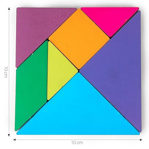 Pocket Tangram – 7-Pc Travel Puzzle Game for Kids – Pack of 10 Return Gifts