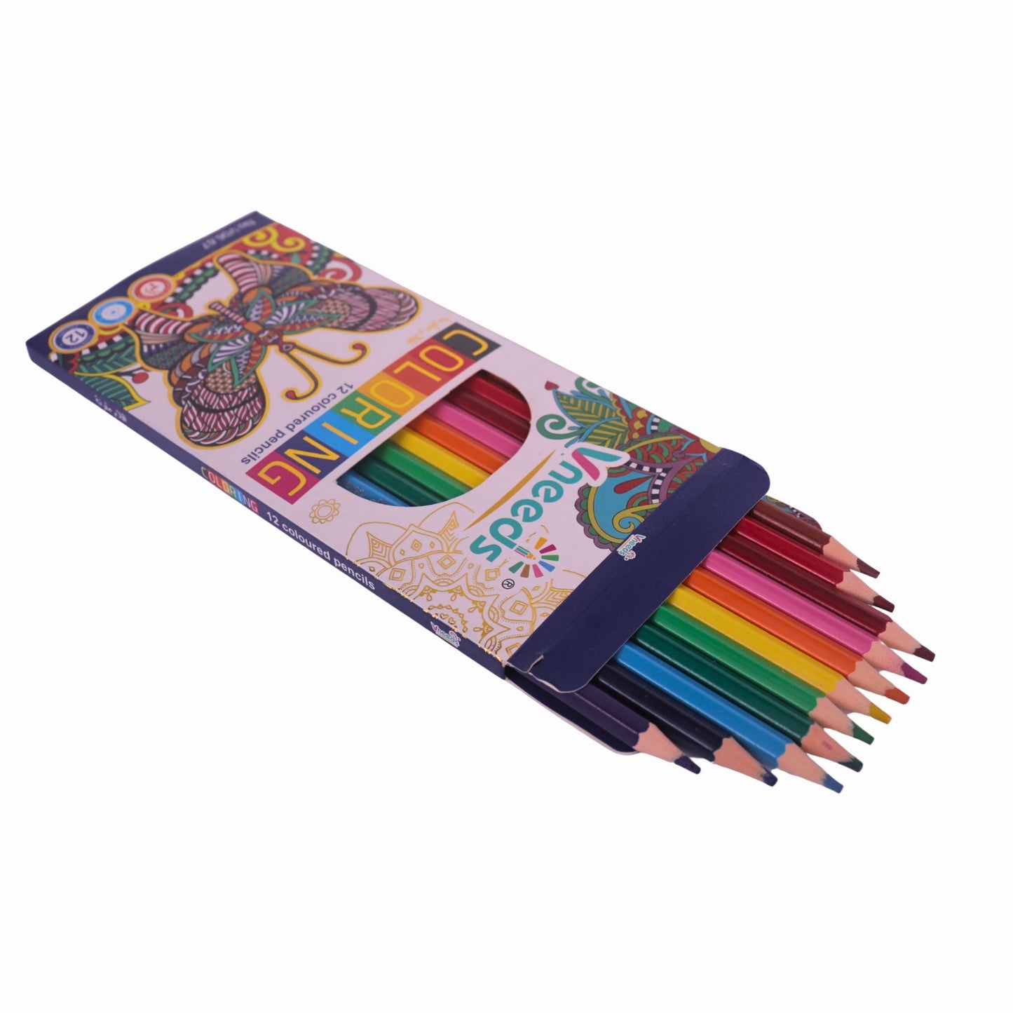 Vneeds 12-Coloured Pencils – Everyday Creativity with Reliable Performance