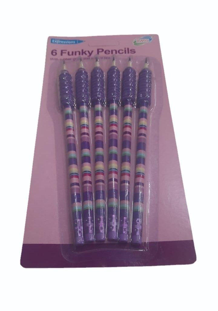 6 FUNKY PENCILS YRC – Brighten Up Your Pencil Case with Style and Fun