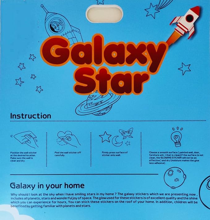 Galaxy Star Glow-in-the-Dark Wall Stickers – Ceiling & Room Décor – Pleasure Treasure