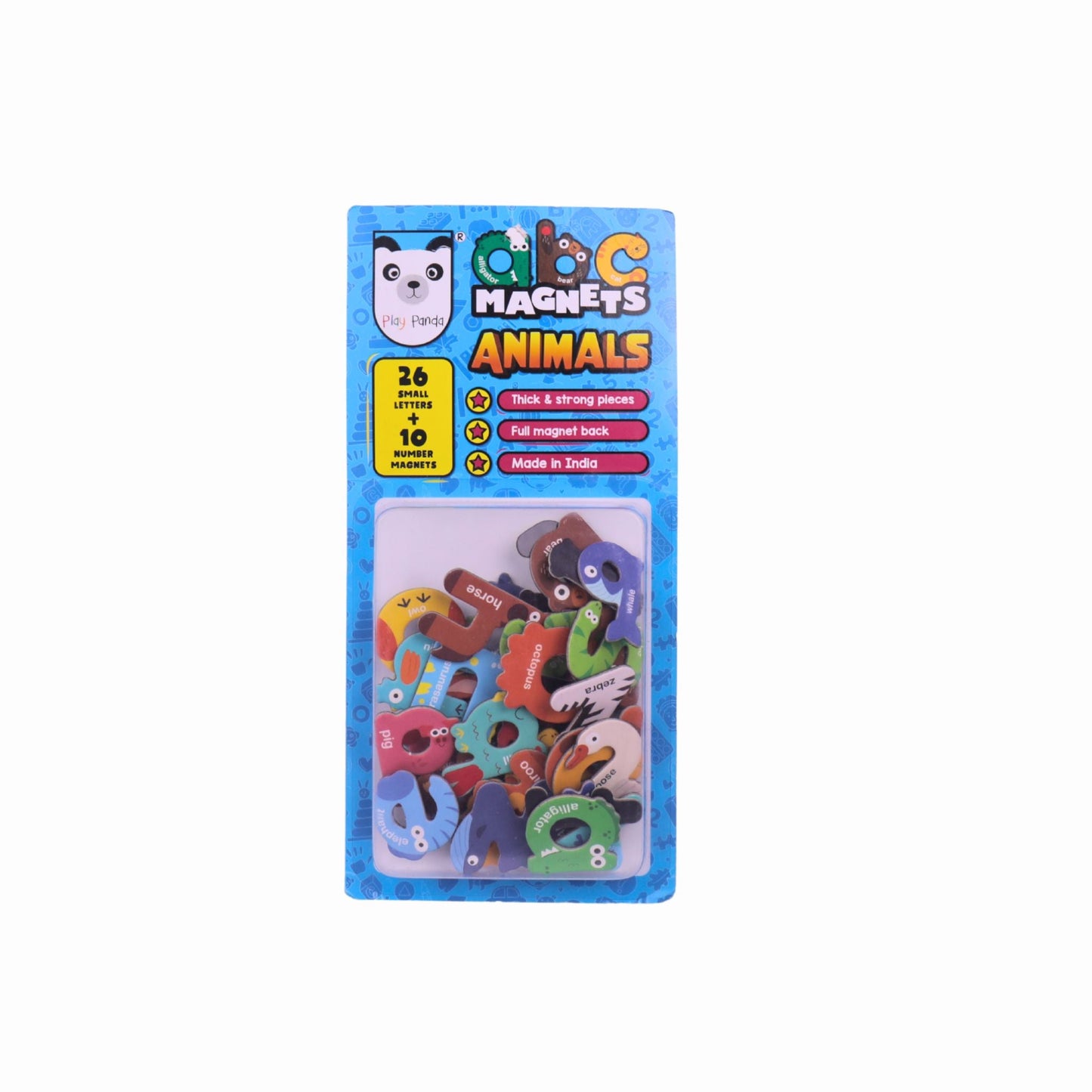 MAGNETIC ABC & ANIMALS – Colorful Magnetic Letters & Animal Shapes for Early Literacy and Learning Fun