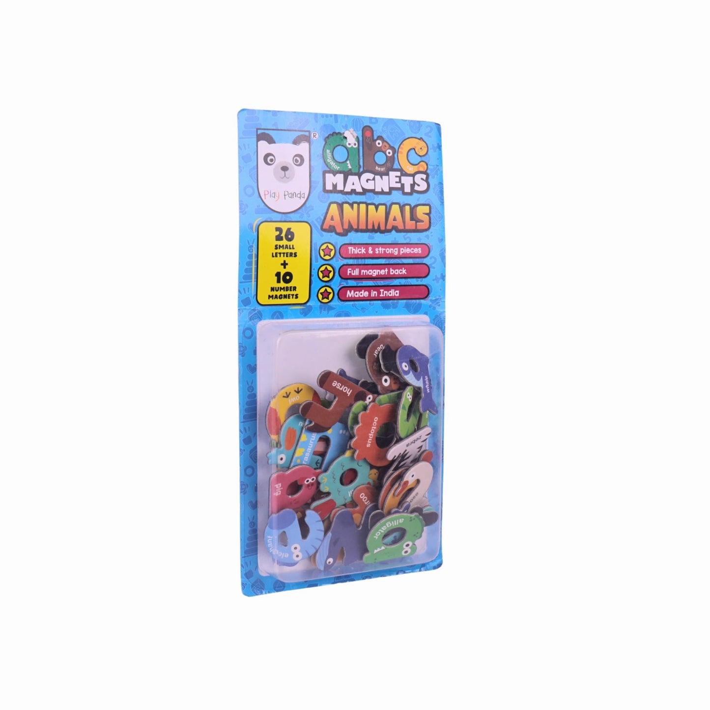 MAGNETIC ABC & ANIMALS – Colorful Magnetic Letters & Animal Shapes for Early Literacy and Learning Fun