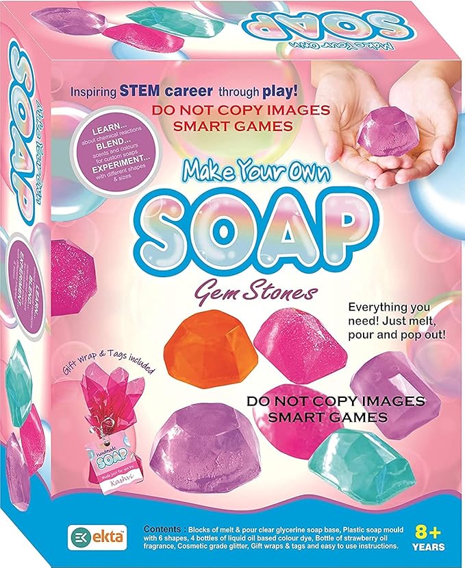 EKTA Make Your Own Soap Gem Stones - Multi Color