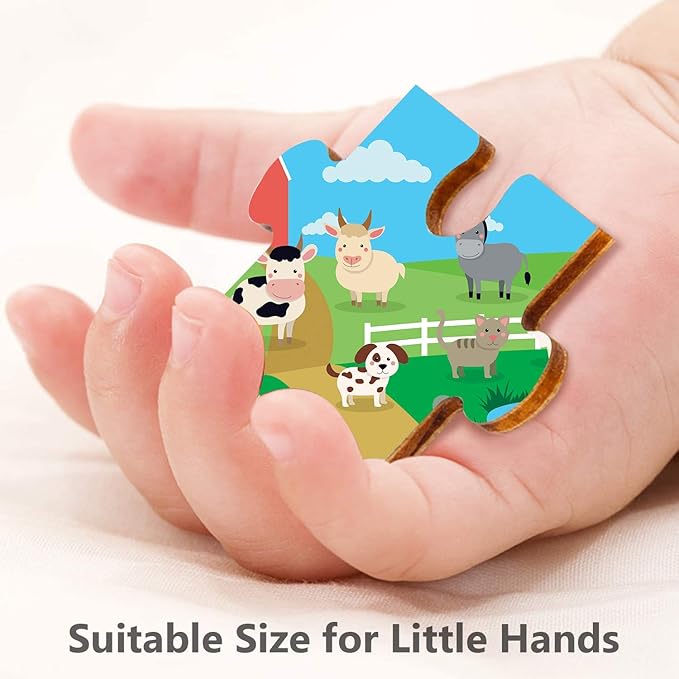 Webby Kids Farm House Wooden Jigsaw Puzzle 40Pcs