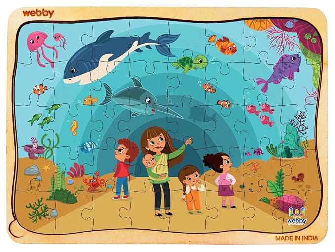 Webby Aquarium Jigsaw Puzzle 40 Pieces Multicolour