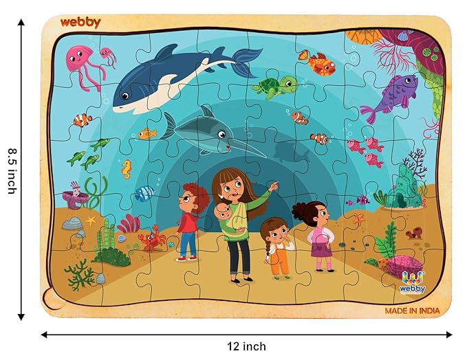 Webby Aquarium Jigsaw Puzzle 40 Pieces Multicolour