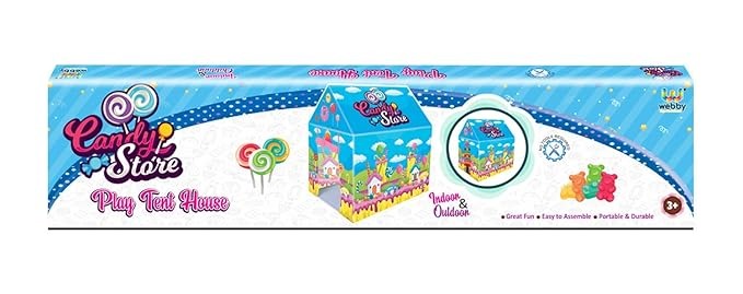 Webby Candy Play Tent House for Kids – Colorful Indoor & Outdoor Fun