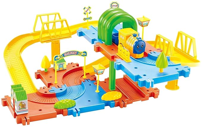 Webby Classic Toy Train Set Train Set and DIY Railway Tracks