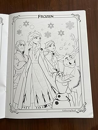 Frozen Colouring Book – Fun Art Paperback for Kids Ages 2–6