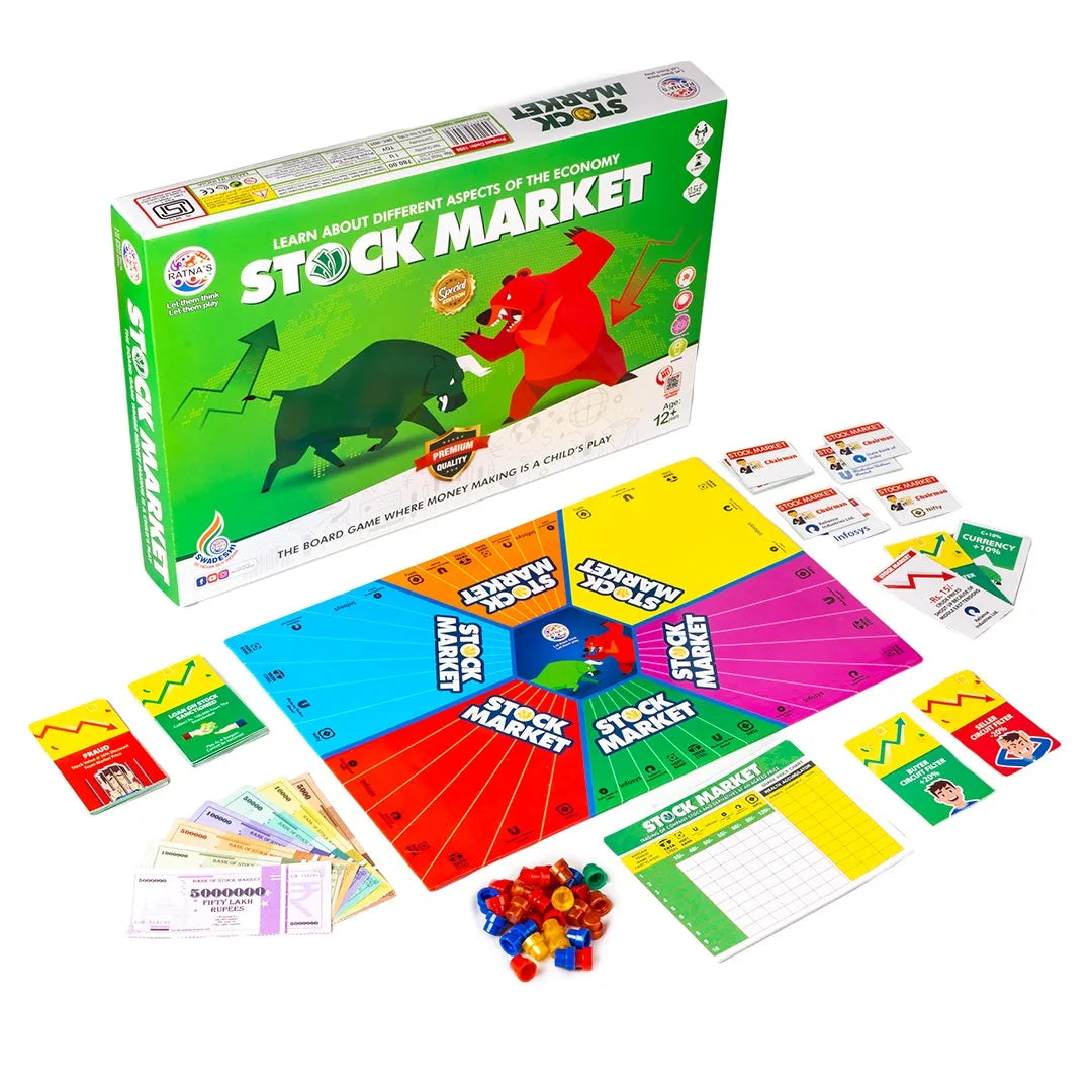Innovative KIDS Stock Market Board Game Where Money Making is A Child's Play Learn About Different Aspects of The Economy with This Amazing Board Game for Kids 9 Years
