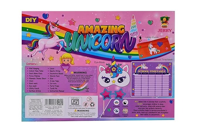 Amazing Unicorn DIY Art & Craft Kit – 20+ Creative Projects for Kids Ages 3+