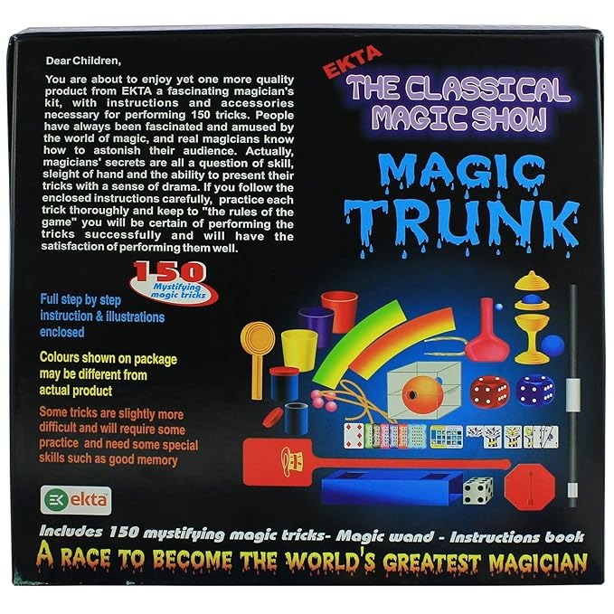 EKTA - The Ultimate Magic Trunk The Classical Magic Show 150 Mystifying Magic Tricks