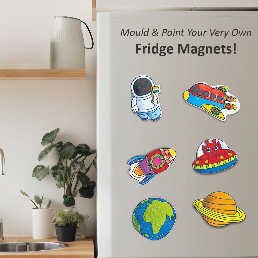 Space Explorer Mold & Paint Kit – Create, Paint & Display Astronauts, Shuttles & Planets