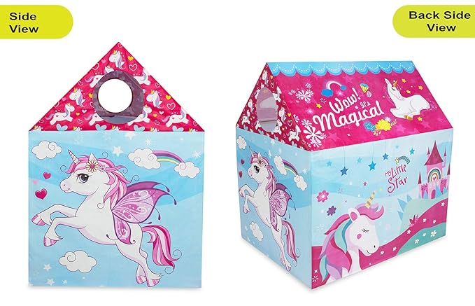 itoys Unicorn Theme Playhouse Tent – Multicolor Indoor