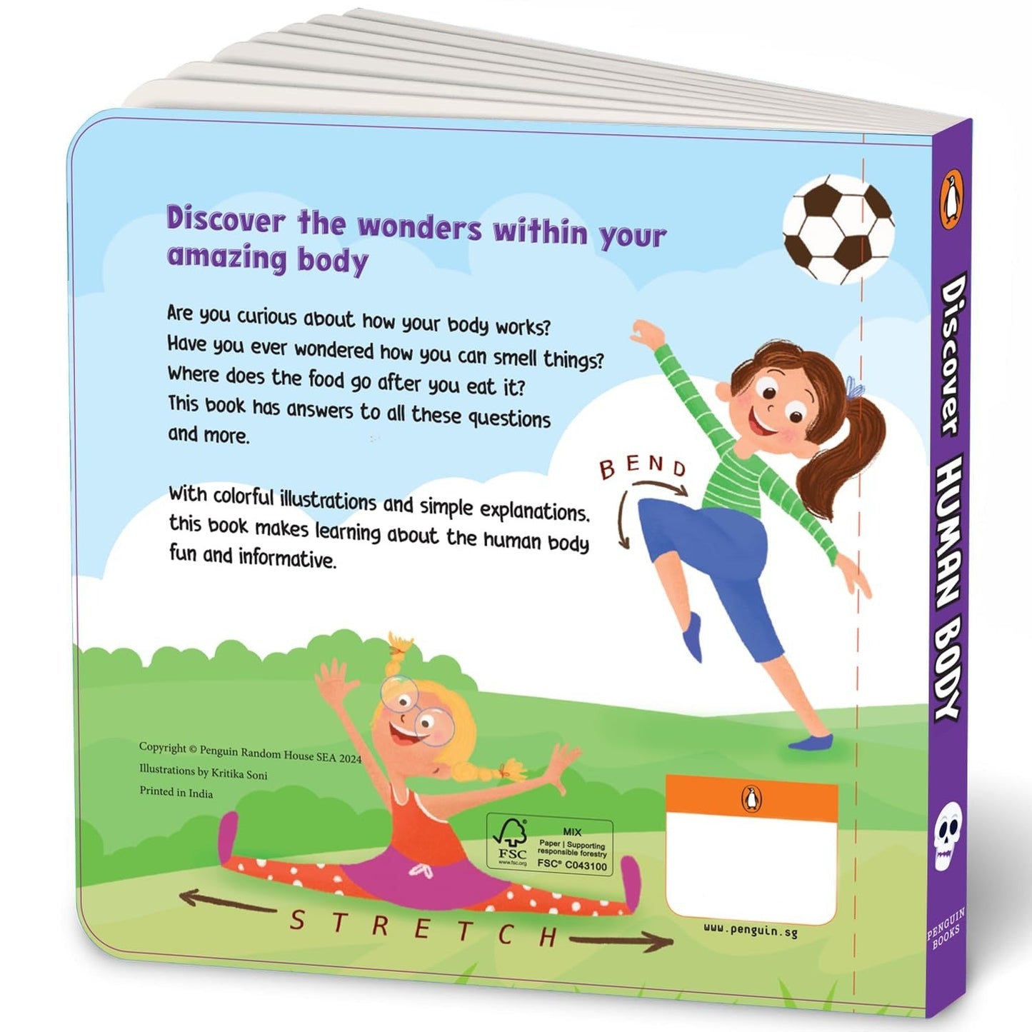 My First Discover Human Body – Illustrated Science Learning Book for Kids Ages 3+