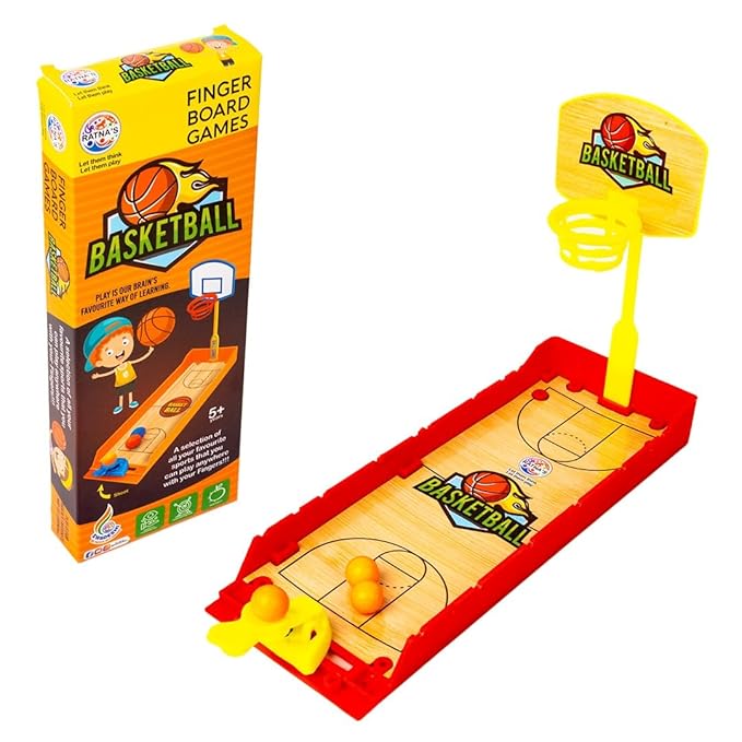 Ratna’s Basketball Finger Board Game – Mini Tabletop Sports Toy for Kids Ages 5+