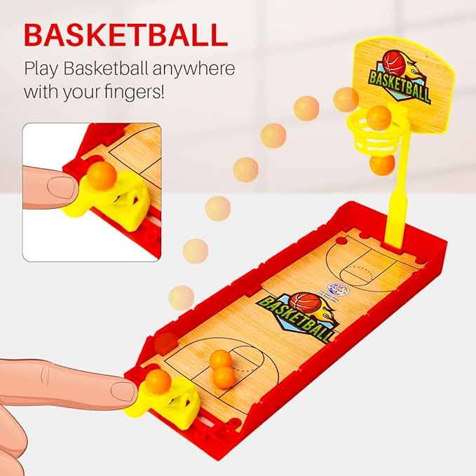 Ratna’s Basketball Finger Board Game – Mini Tabletop Sports Toy for Kids Ages 5+