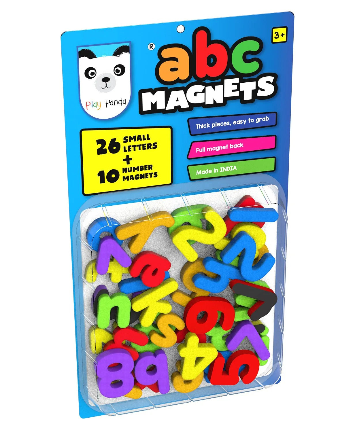 ABC & 123 MAGNETS MIX PR – Colorful Magnetic Letters and Numbers Set for Early Learning, Spelling, and Counting