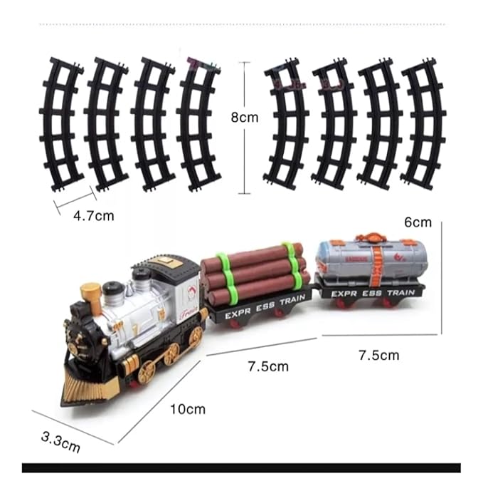 Metro Train Set – Locomotive Engine Toy for Boys & Girls – Train Play