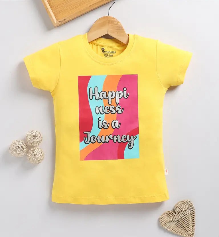 Positive Vibes Combo – Black & Yellow Girls’ Tees