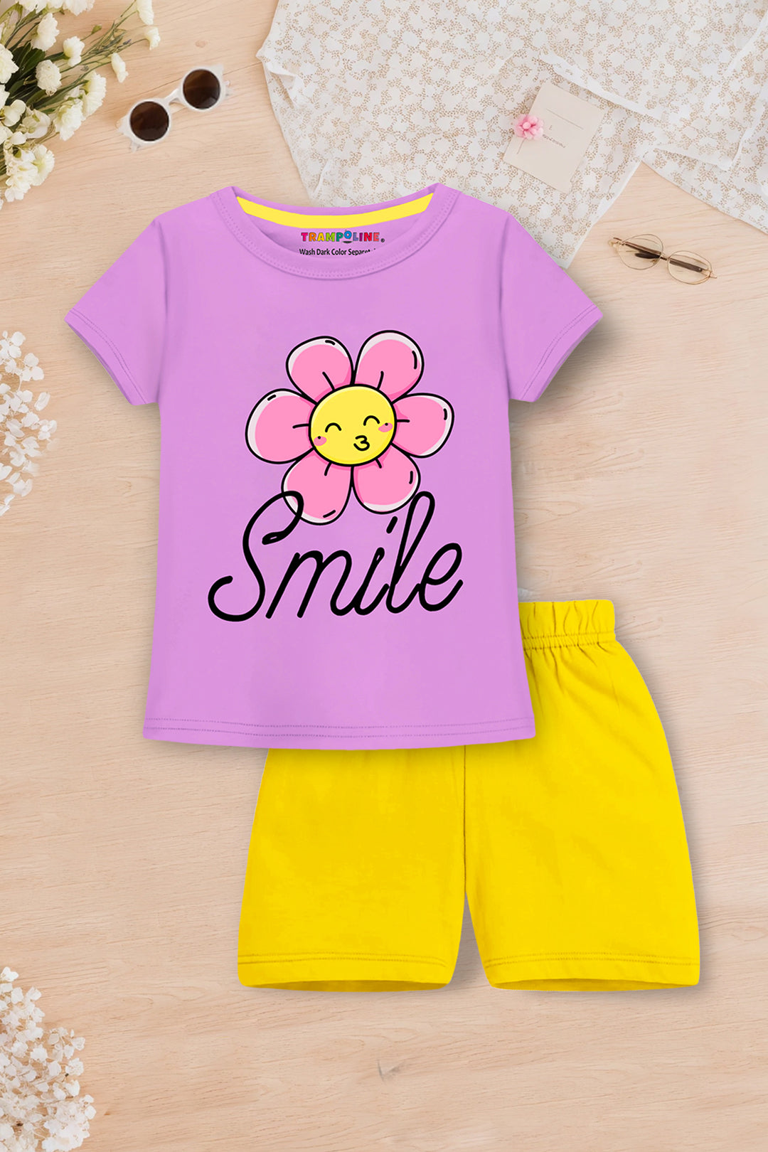 Trampoline Girl's 3-Pack 'Sweet AS CAN Bee' T-Shirt & Shorts