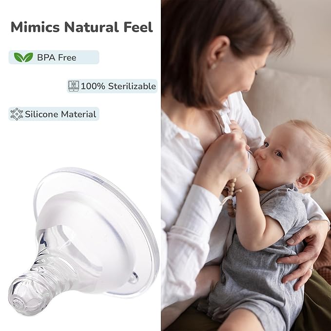 R for Rabbit First Feed Silicone Teat – BPA-Free, Anti-Colic, Soft & Stretchable with Natural Feel for Comfortable Feeding
(Pack of 2) - Silicone Teat - White