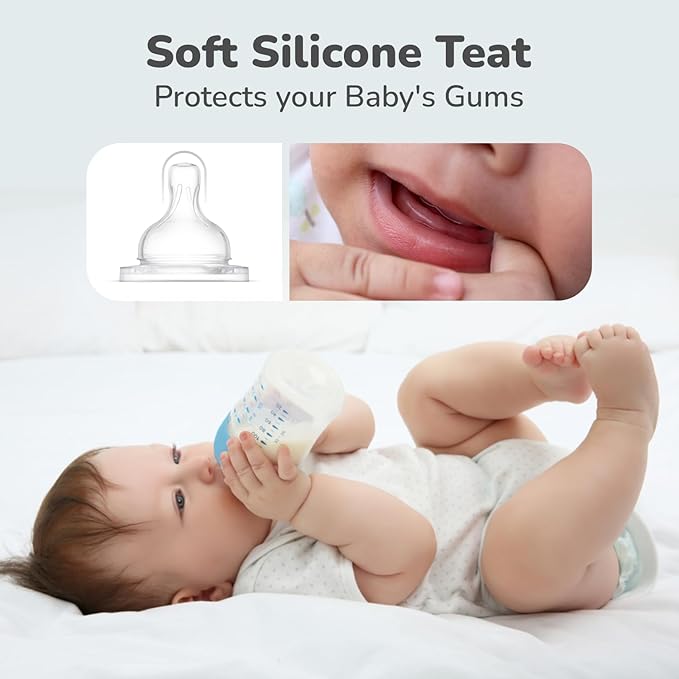 R for Rabbit First Feed Silicone Teat – BPA-Free, Anti-Colic, Soft & Stretchable with Natural Feel for Comfortable Feeding
(Pack of 2) - Silicone Teat - White