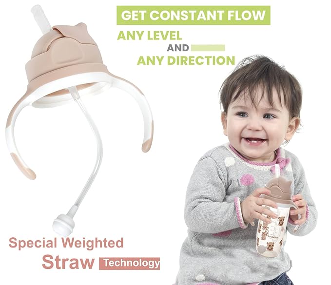 R for Rabbit Bubble Straw Sipper – Leak-Proof Baby Sipper Cup with Straw – Yellow