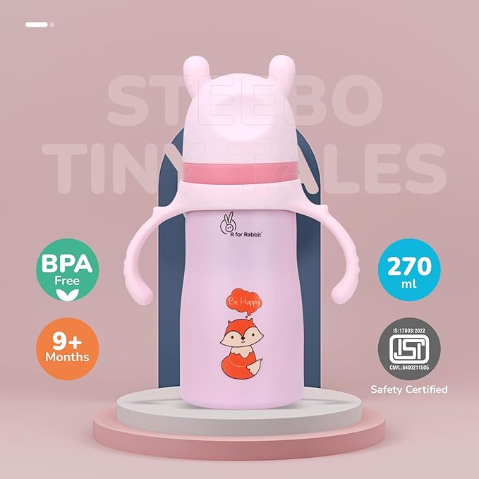 R for Rabbit - Steebo Tiny Tales - Straw
Sipper - Pink