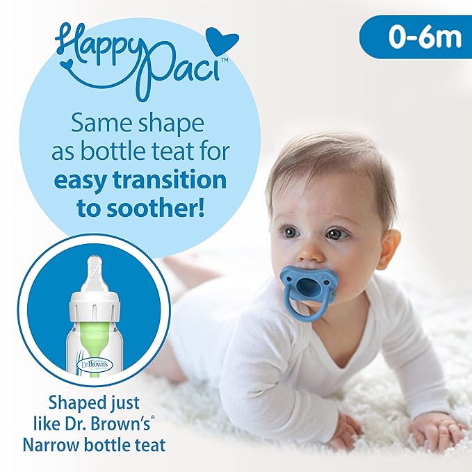 Dr. Brown's Twin Pack Silicone Pacifiers - Blue