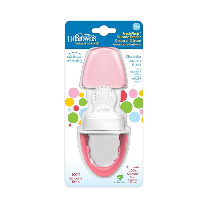 Dr. Brown's Fresh Firsts Silicone Feeder - Pink, One Size