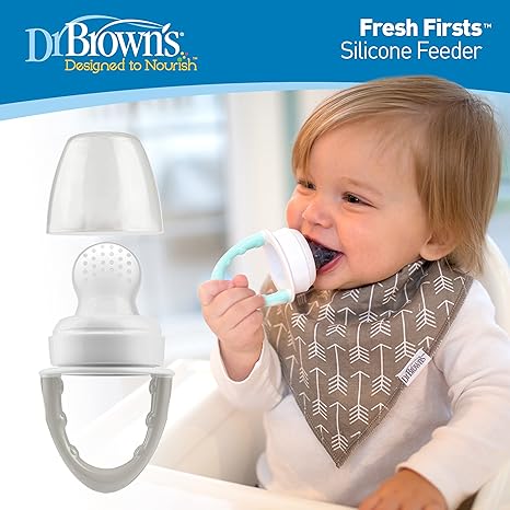 Dr. Brown's Fresh Firsts Silicone Feeder - Grey, One Size