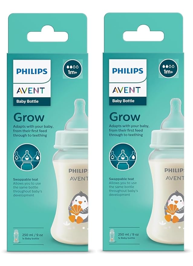 Philips Avent Essential Grow Feeding Bottle 250ml – SCF061/01 | Anti-Colic, BPA-Free, Easy to Clean