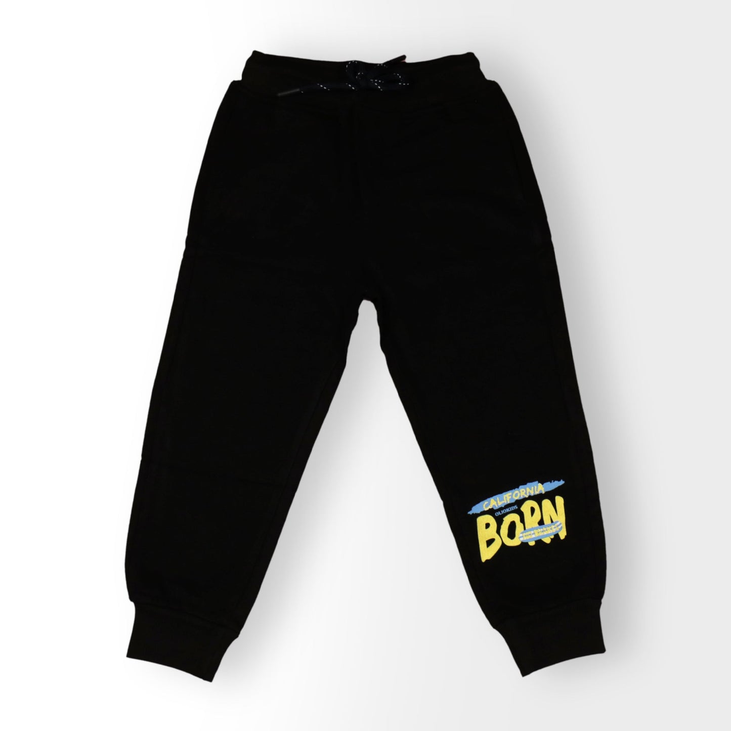 OlioKids Boys' 2-Piece Cotton Blend Set – Printed Sweatshirt & Knee-Length Joggers