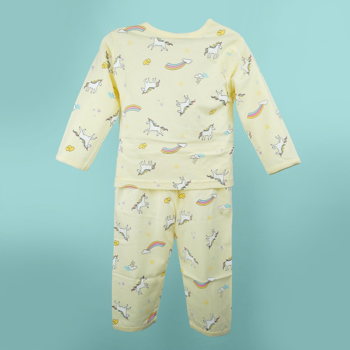 Sunny Dreams: Yellow Cotton Pyjama Set by Toffyhouse