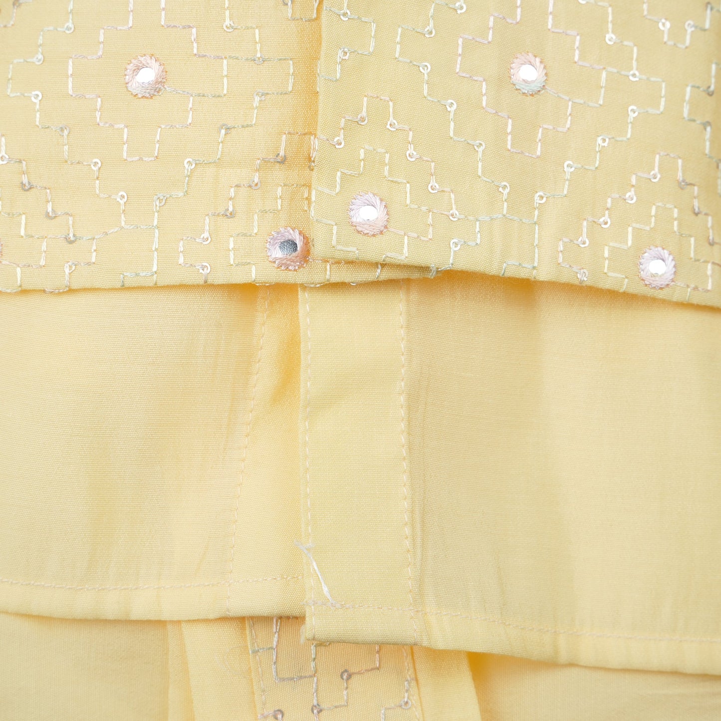 Aagam Cotton Blend Kurta & Dhoti Set – Yellow