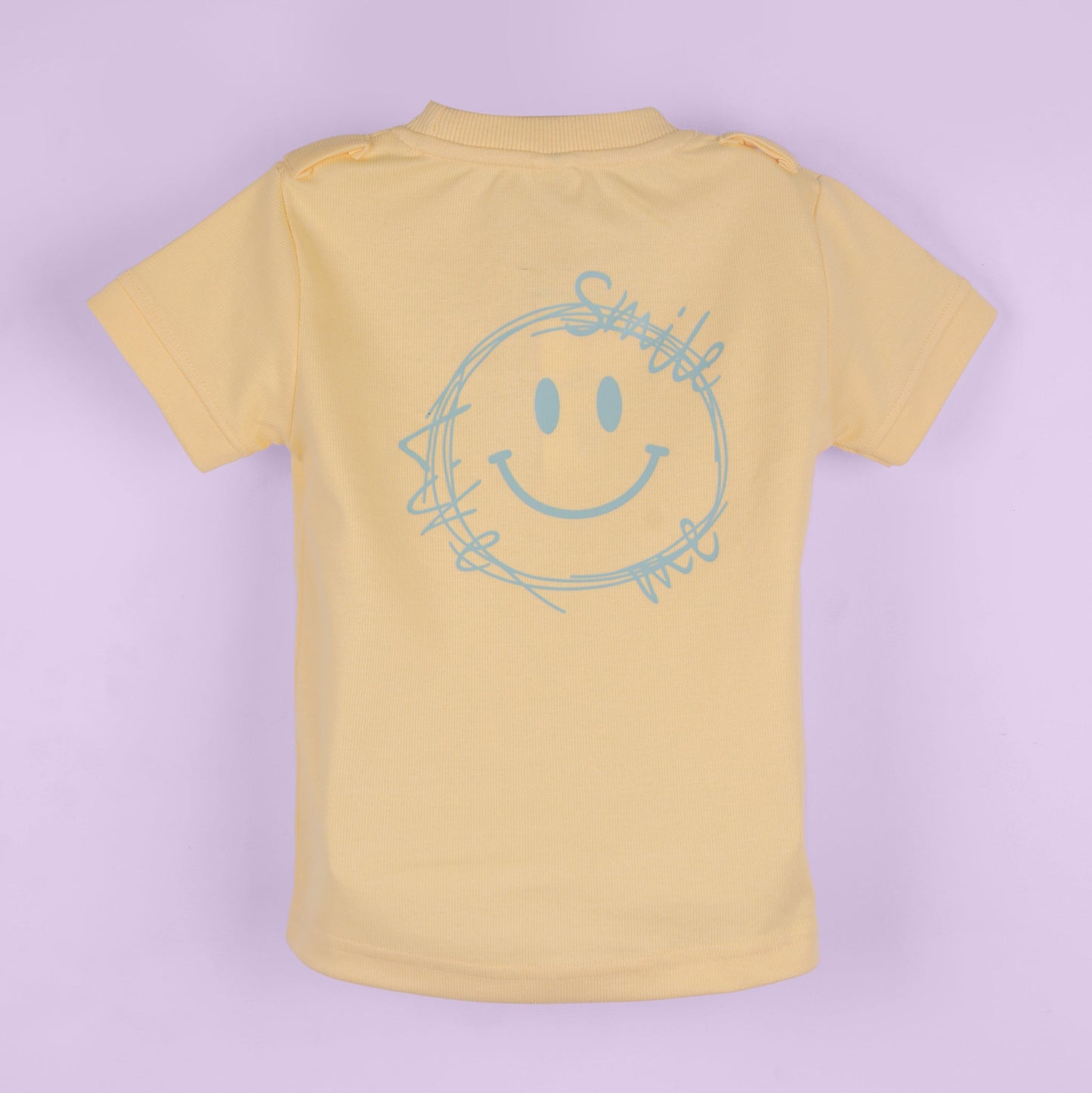 Sunny & Smart – Boys’ Smile Print T-Shirt & Shorts Set