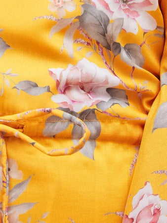 Sunshine Spark – Girls’ Yellow Kurta Pyjama by Vastramay