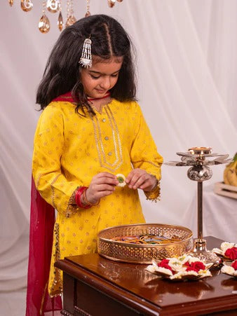 Radiant Star – Yellow Kurta with Patiala & Dupatta
