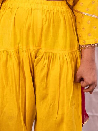 Radiant Star – Yellow Kurta with Patiala & Dupatta