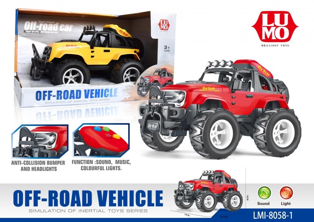 The LUMO Off-Road Jeep with Light and Music
