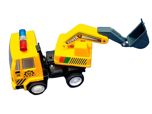 Centy Pull Back Action Decorative Collectable Engineering Excavator Truck Vehicle Pretend Play Toy for 3 Kids Boys and Girls & Best Birthday Return Gift for Childrens.