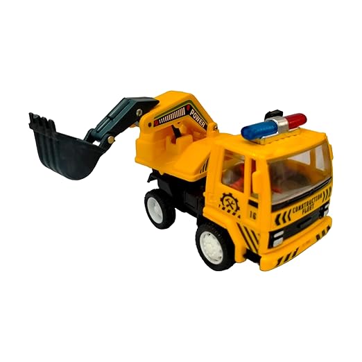 Centy Pull Back Action Decorative Collectable Engineering Excavator Truck Vehicle Pretend Play Toy for 3 Kids Boys and Girls & Best Birthday Return Gift for Childrens.